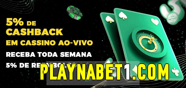 Promoções do cassino ao Vivo playnabet 